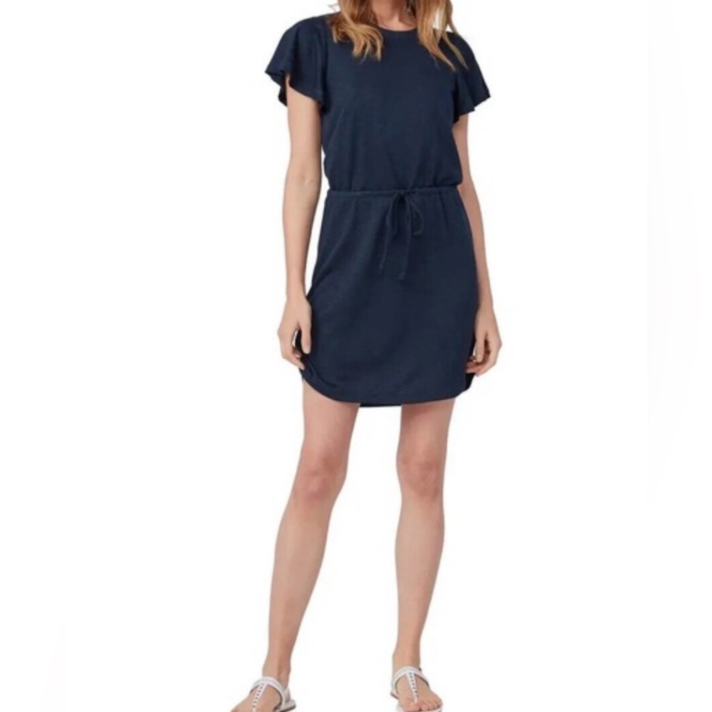Paige Brielle Dress Atmosphere Women Large Navy Blue Normcore Staple Cozy Lux